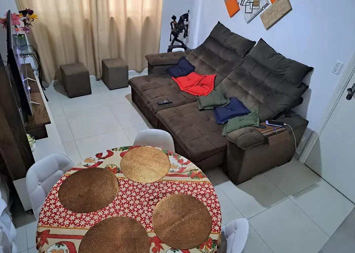 Apto Em Enseada, 200 Metros Praia - 2 Quartos Com Ar Condicionado - 6 Hospedes Guarujá